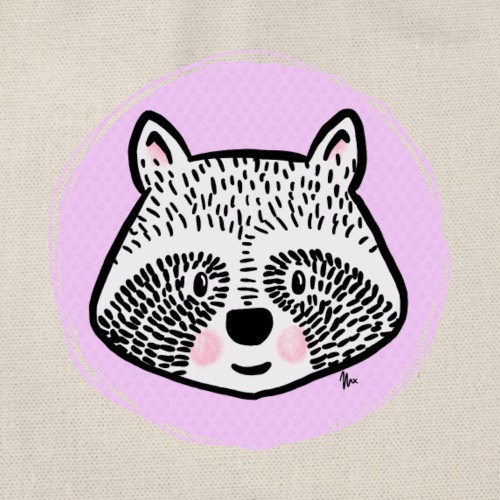 Sweet Raccoon - Portret - Worek gimnastyczny