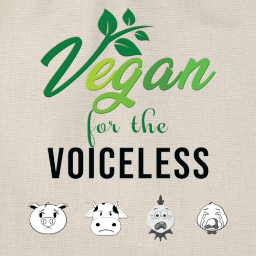 Vegan forthe voiceless Aktivismus Tierschutz Demos - Turnbeutel