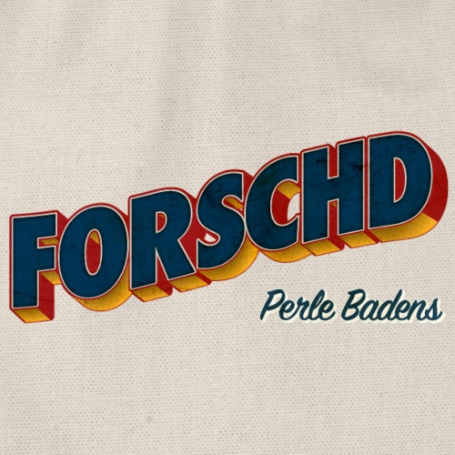 Forschd - Perle Badens - Vintage Logo ohne Bild - Turnbeutel