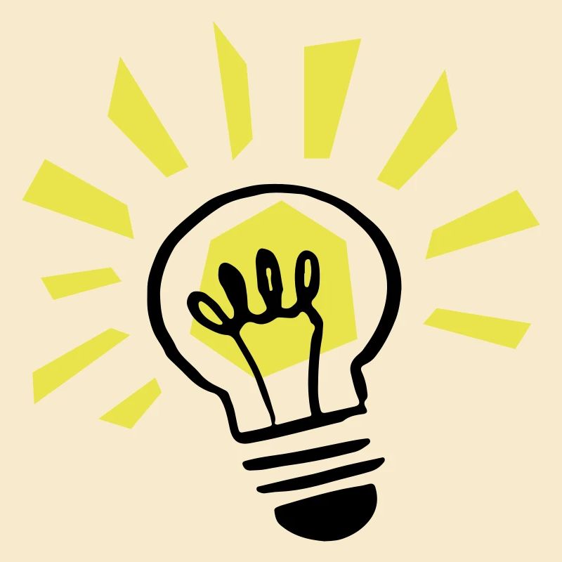 Light bulb shining