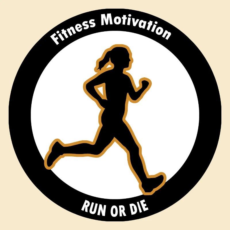 Fitness Motivation. Lauf oder Stirb
