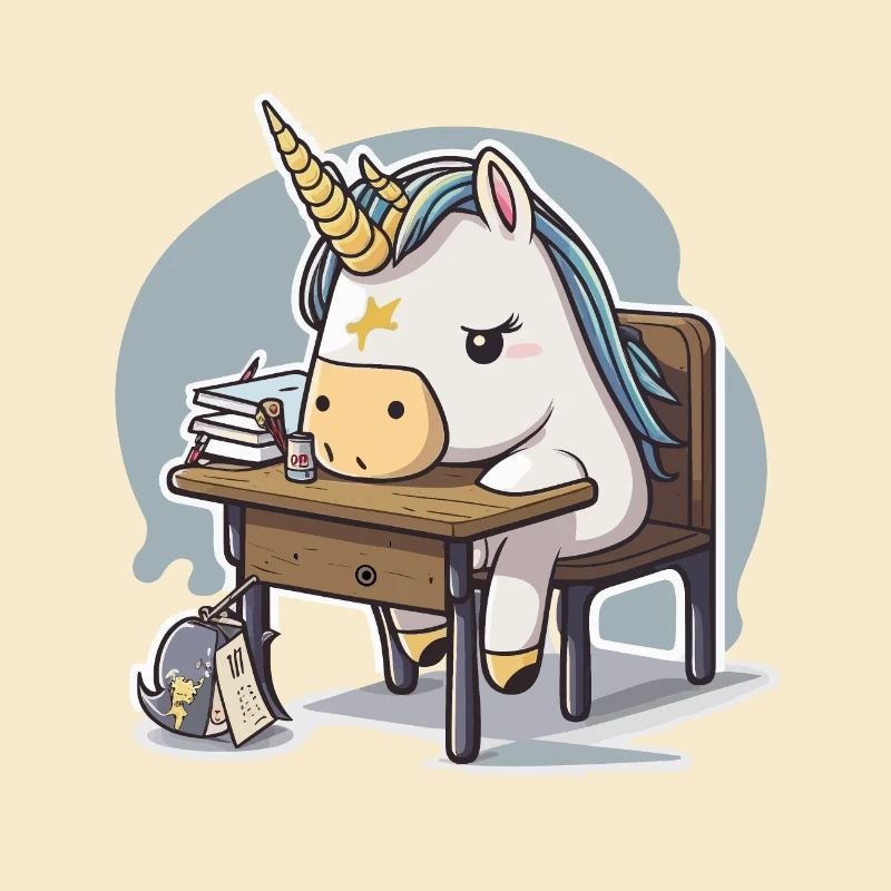 Einhorn-Studentin