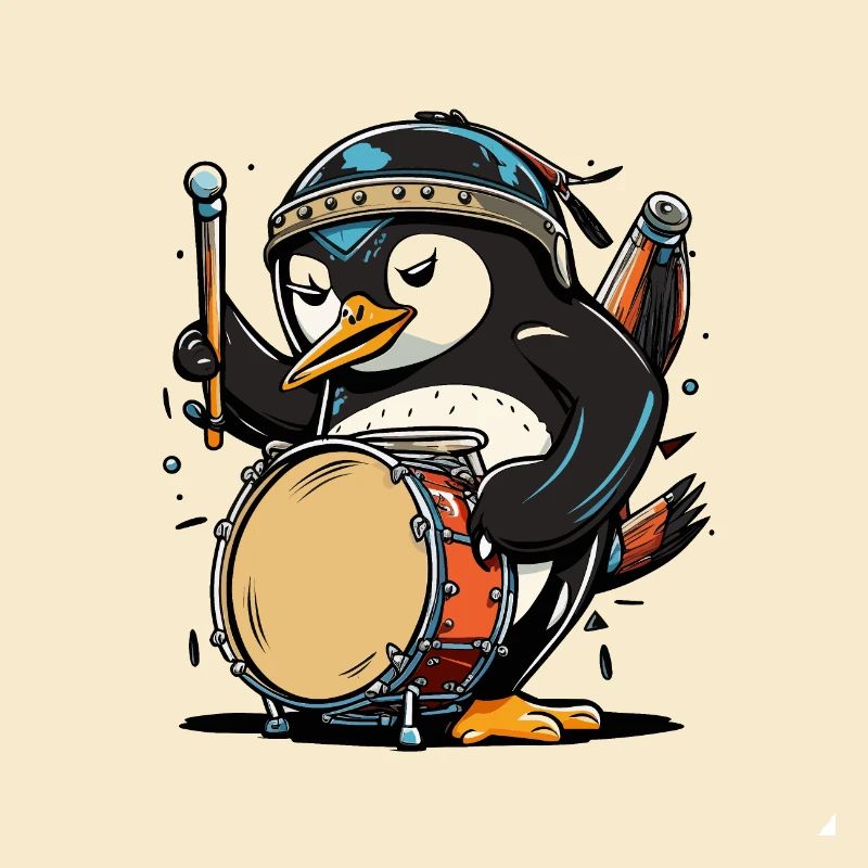 Drummer Penguin
