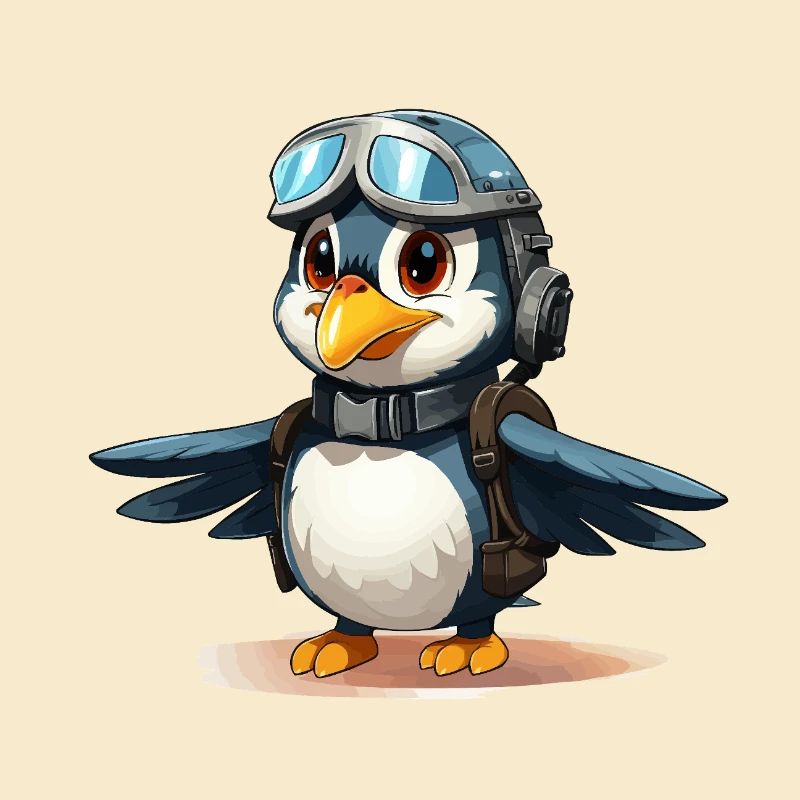 The Adventurous Penguin Pilot