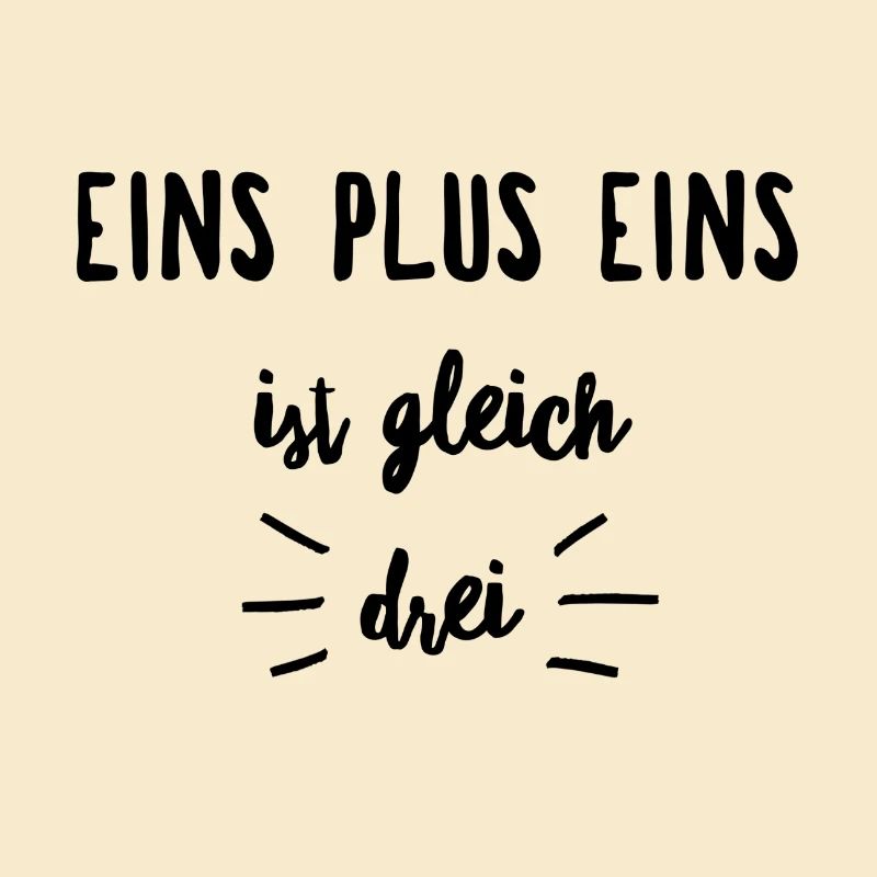 1 + 1 = 3 Geschenkidee Geburt Mathe Fail