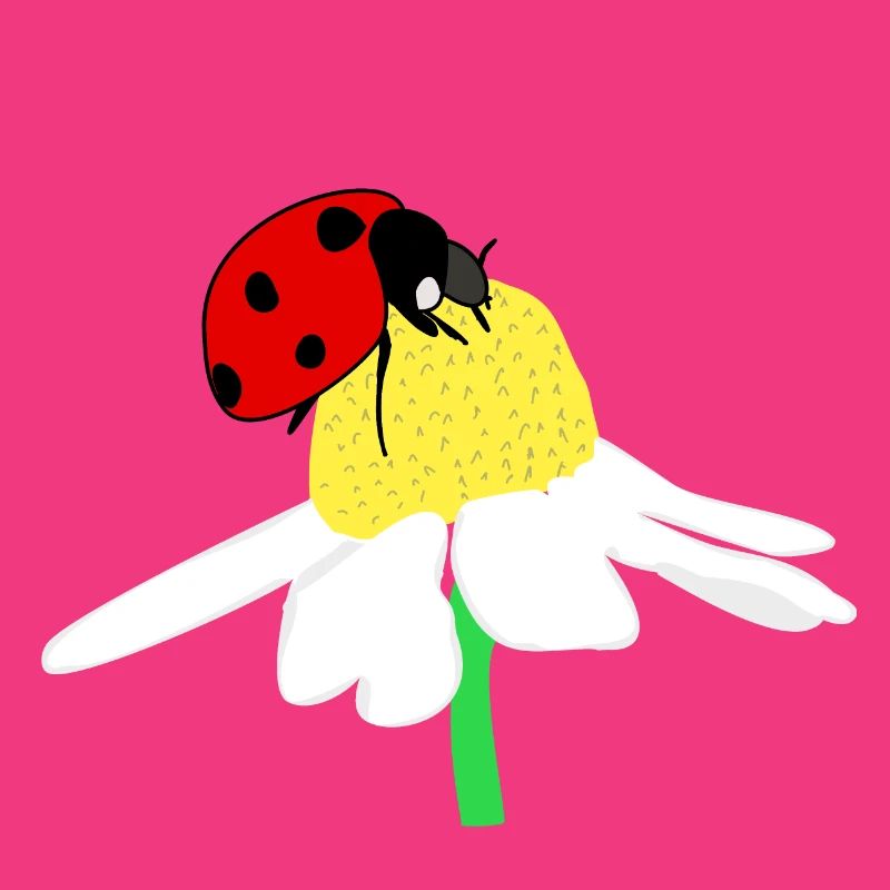 Ladybug lucky daisies