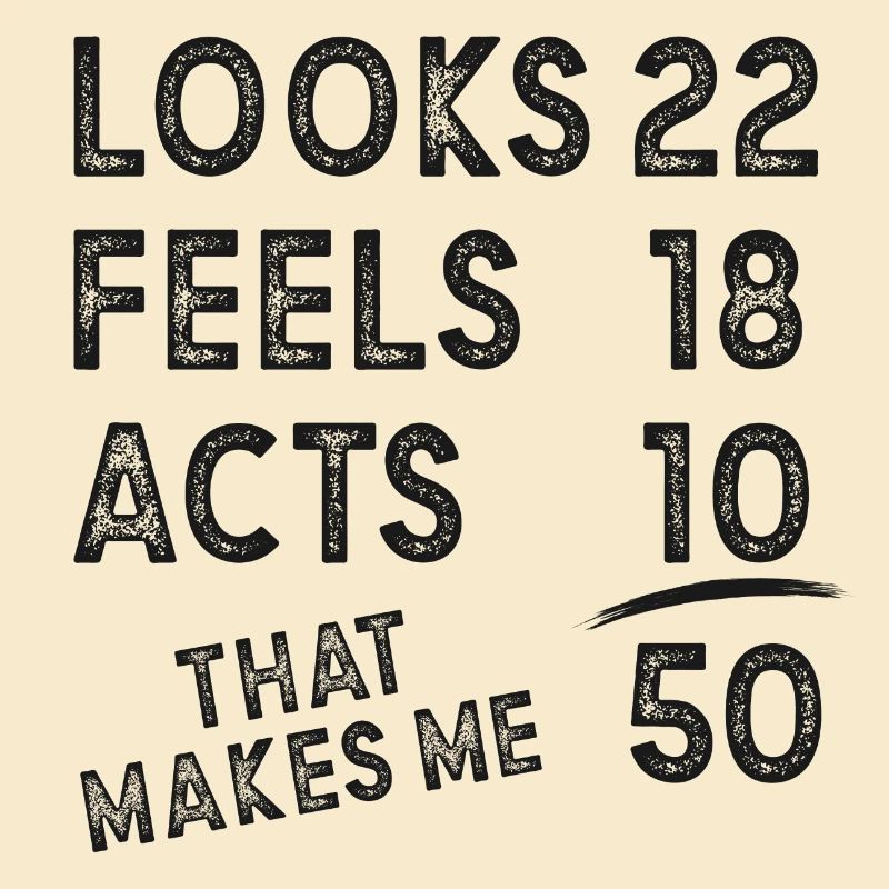 50 Thin Saying 50 Years Gift