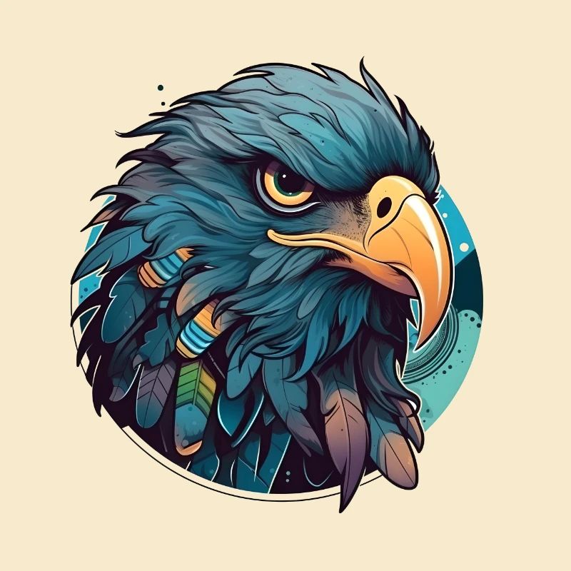 Image vectorielle Eagle Raven Crow
