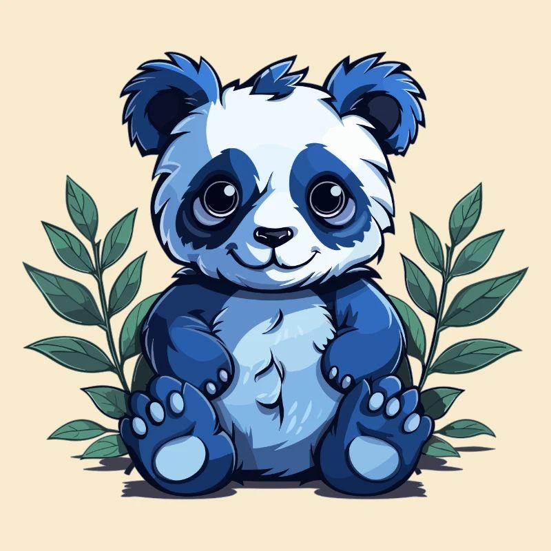 Süßer Comic Panda