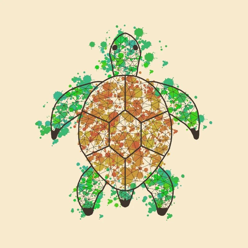 Turtlee GeomeTRIX bunt