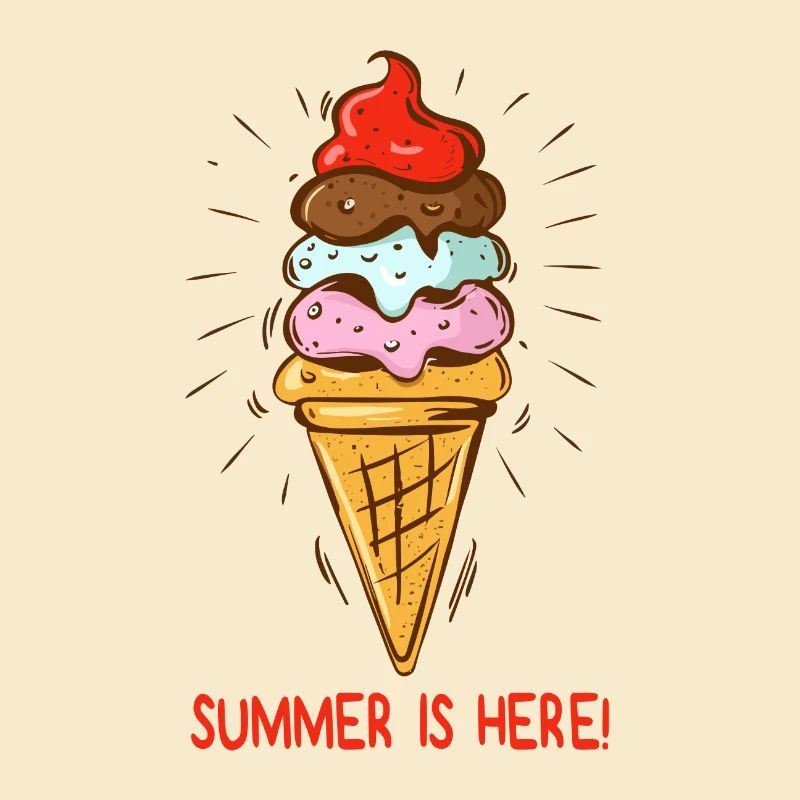 Eis Summer is here Eiscreme Eisdiele Sommerzeit