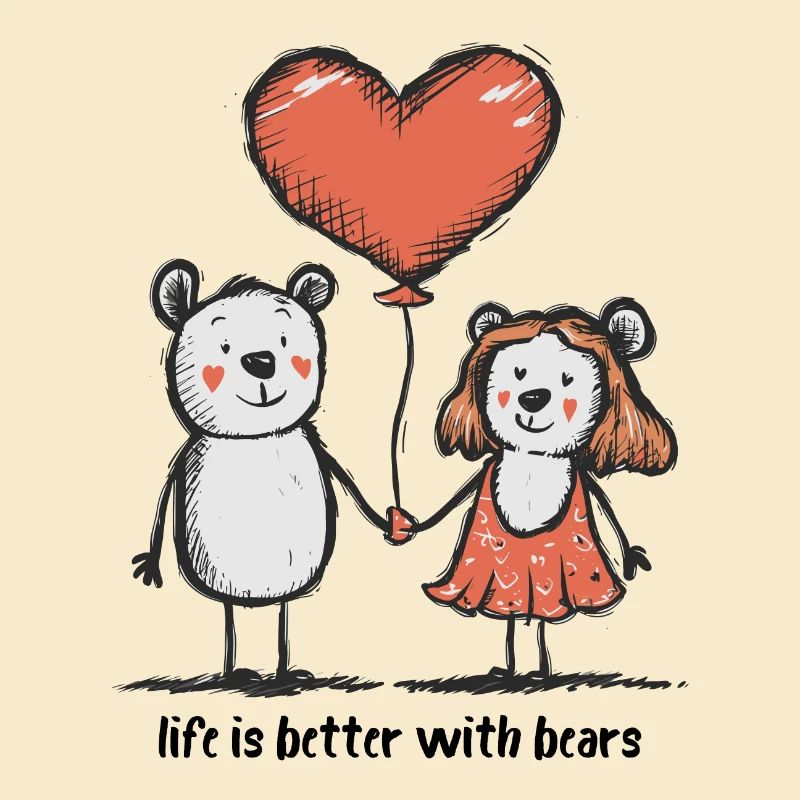 Bears, Lovers, Stick Figures, Couples, Animals