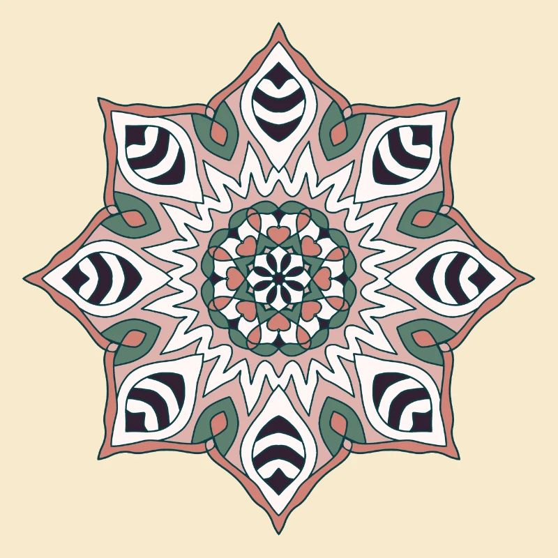 Erdton Mandala Muster