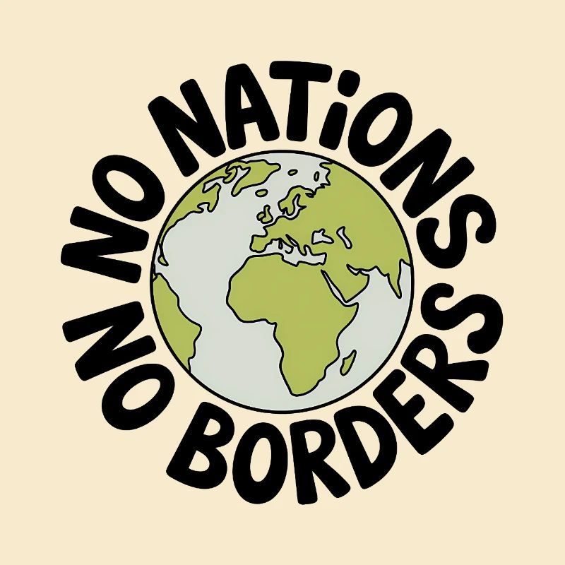 Pas de nations sans frontières - Antifa Tee