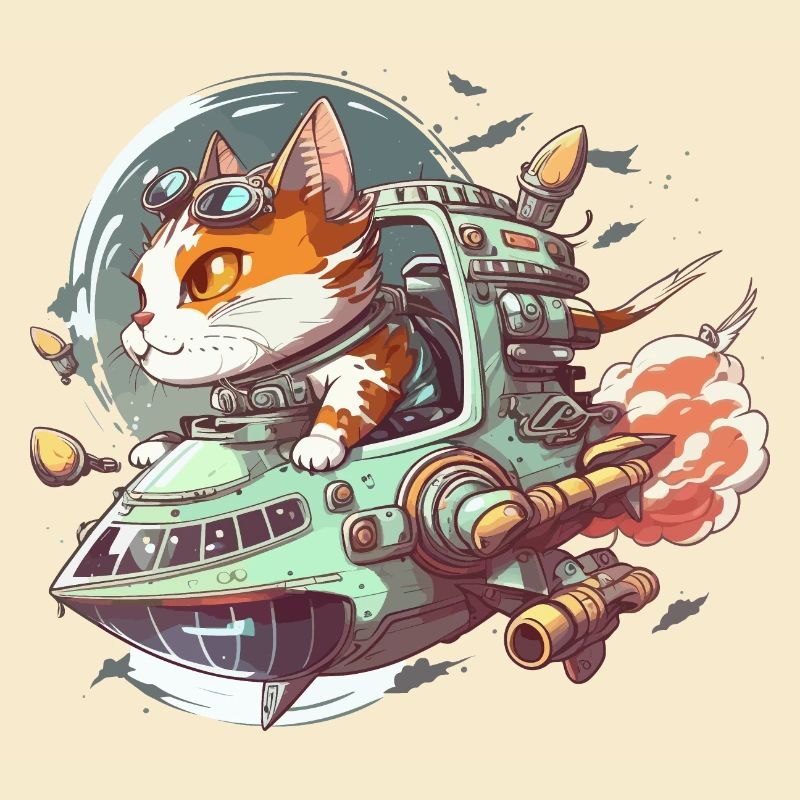 Commandant de chat cosmique