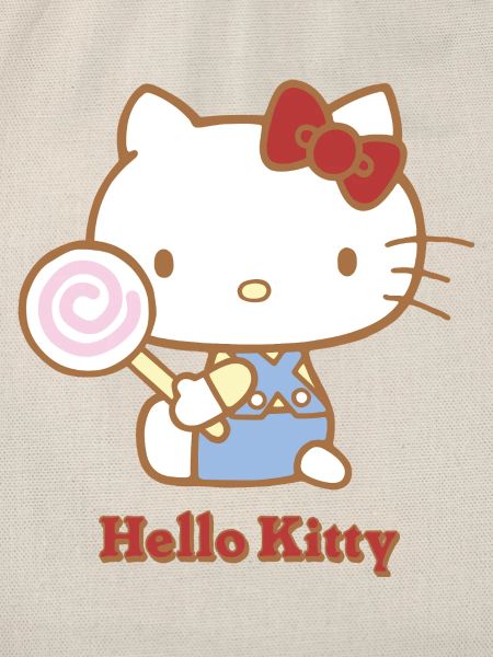 Hello Kitty Mit Einem Lollipop