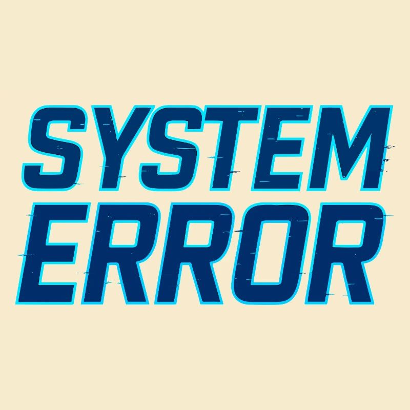 System Error Glitch Design
