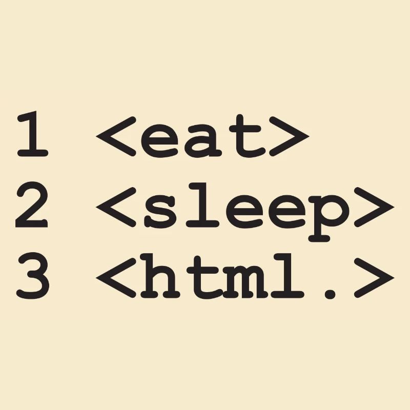 eat sleep html nerd