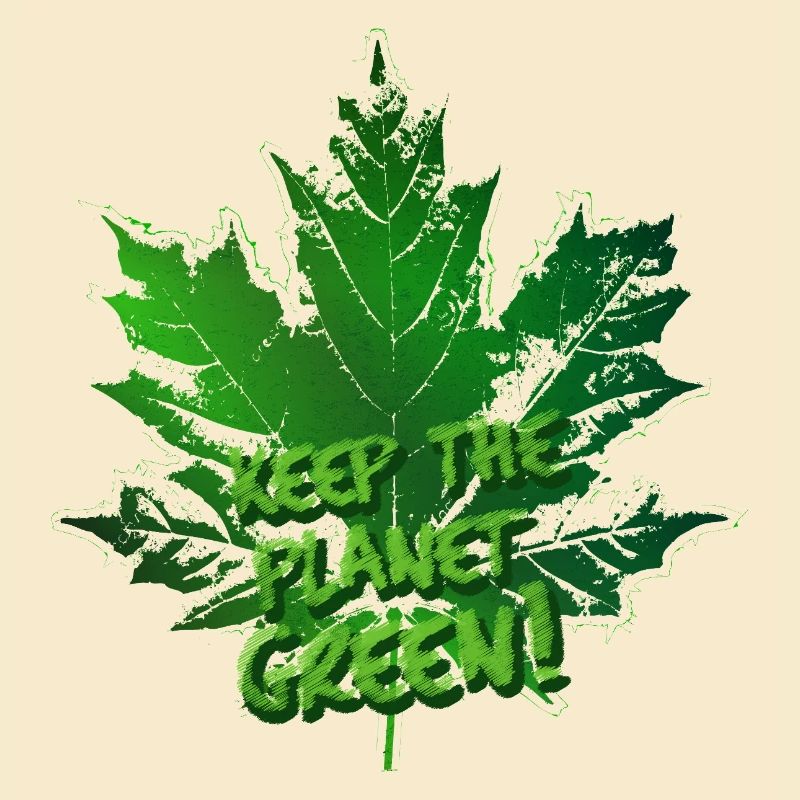 Leaf (Keep Green, lettering)