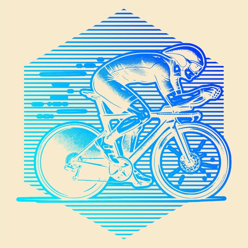 Neon Sprint Cyclist