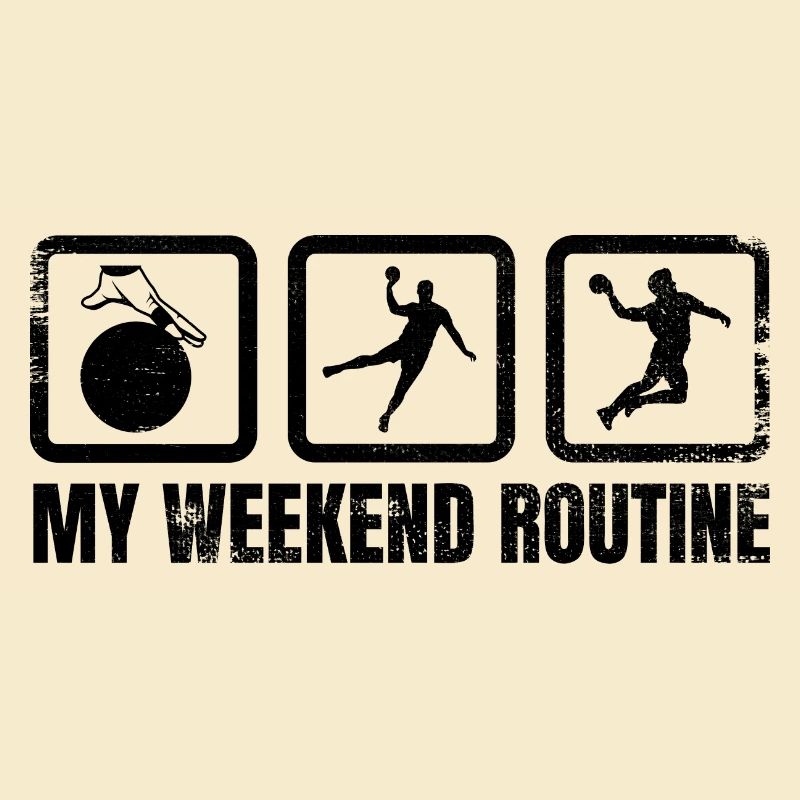 Handballer Wochenendroutine