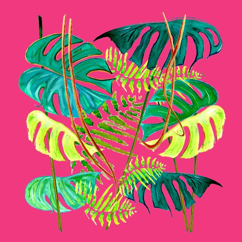 forêt tropicale monstera