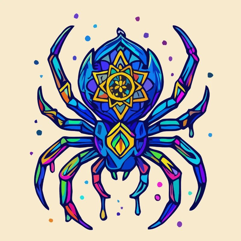 Neon Spinne