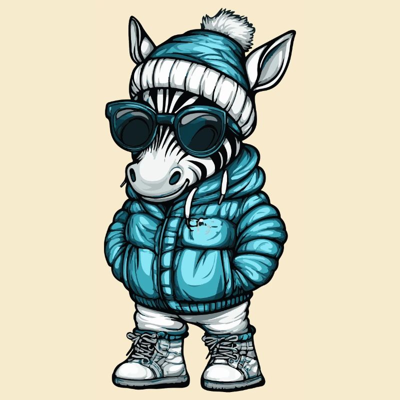Zebra Winter Comic