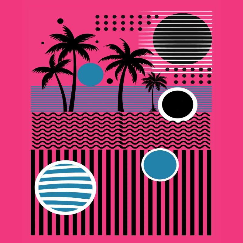 Vacation Beach Palm Tree Waves Sky Gift