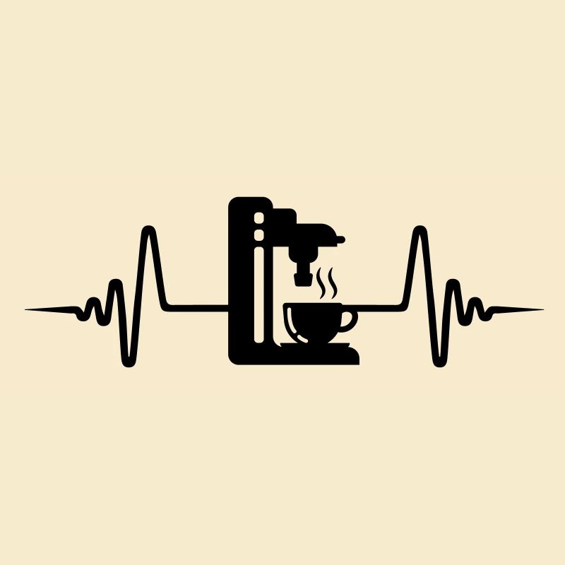 Symbole d’impulsion de machine à café