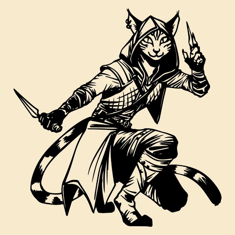 Tabaxi Rogue RPG Game