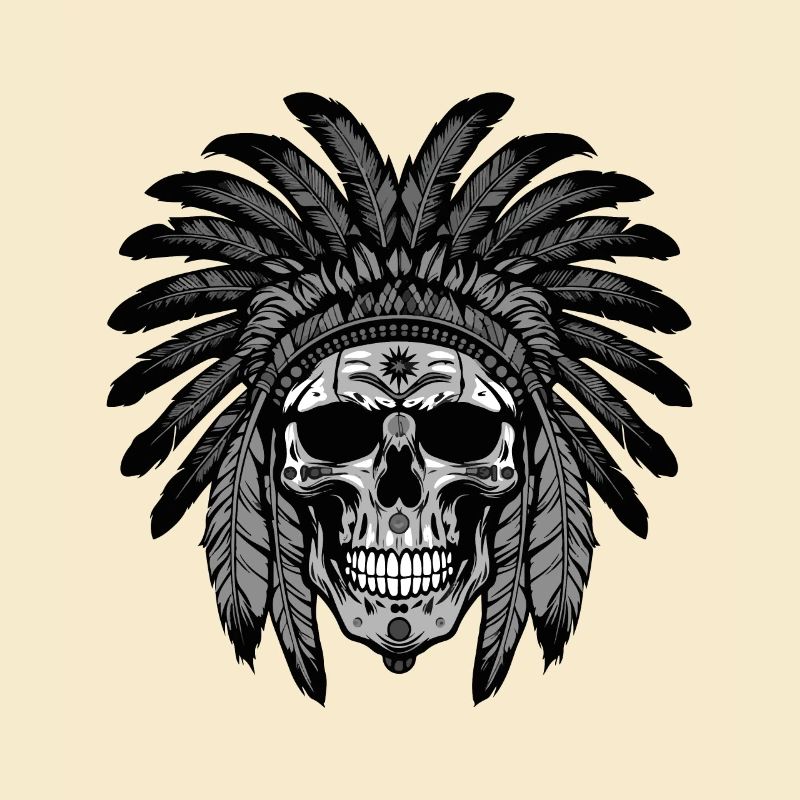 Apache Skull Indian Chief