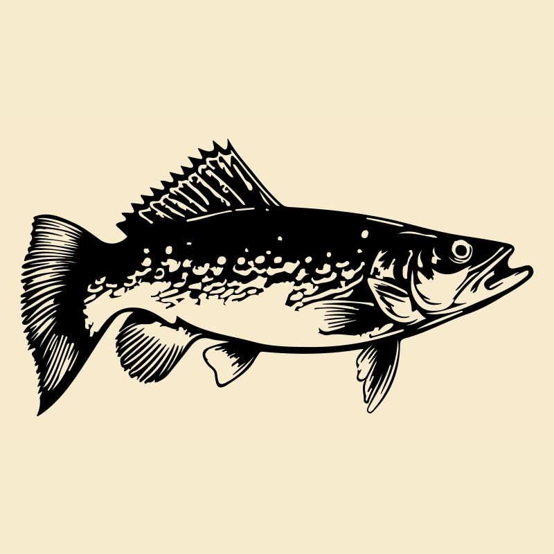 Silhouette de poisson brochet