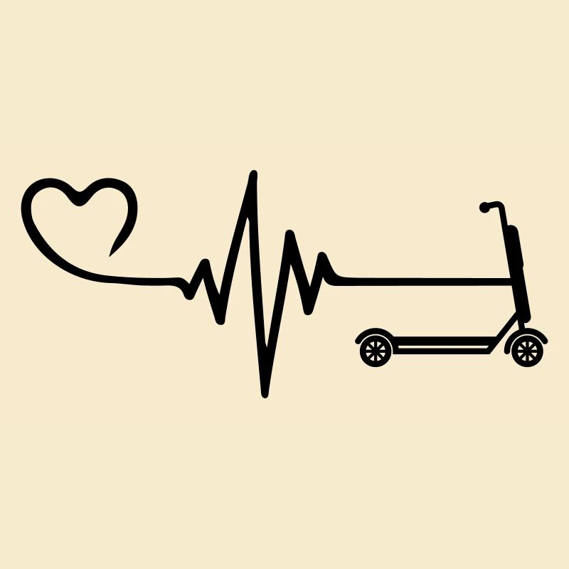 E-scooter pulse heart love