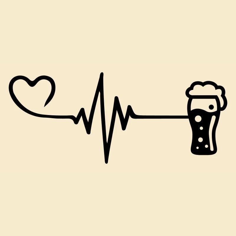 Bier Puls Herz Liebe