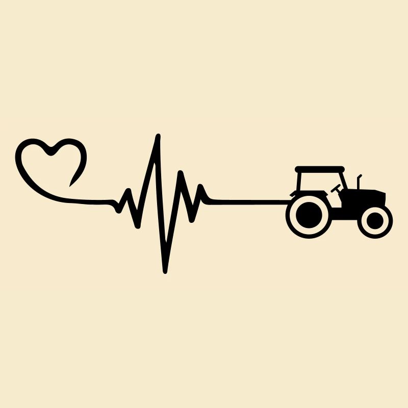 Tractor Pulse Heart Love