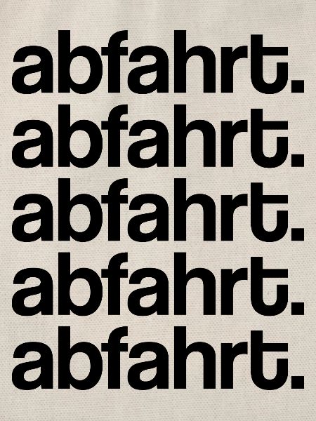 Abfahrt!