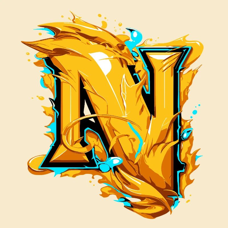 Lettre initiale Nom N