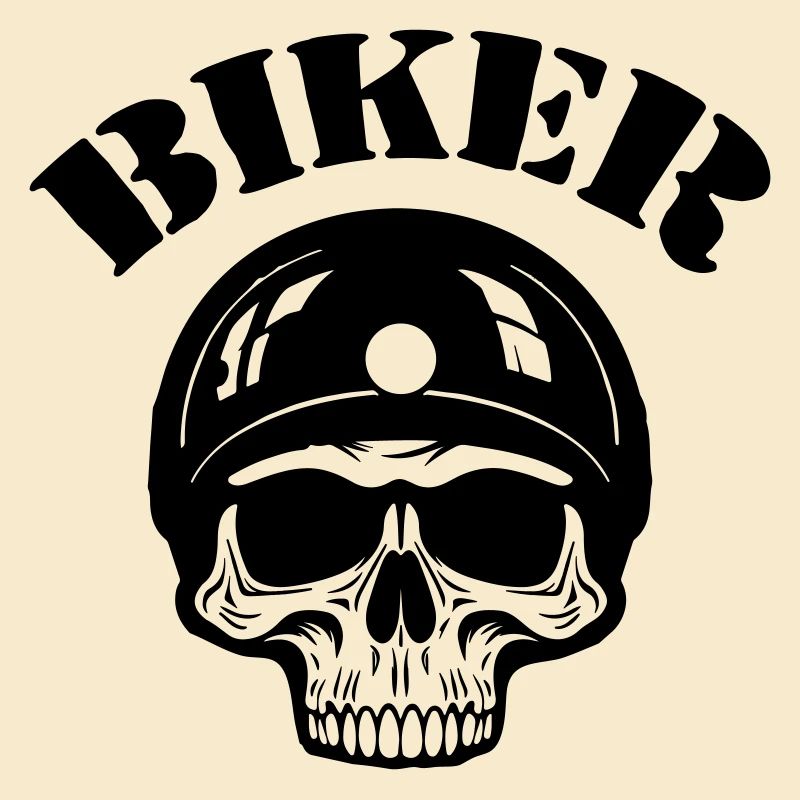 Skelett Biker