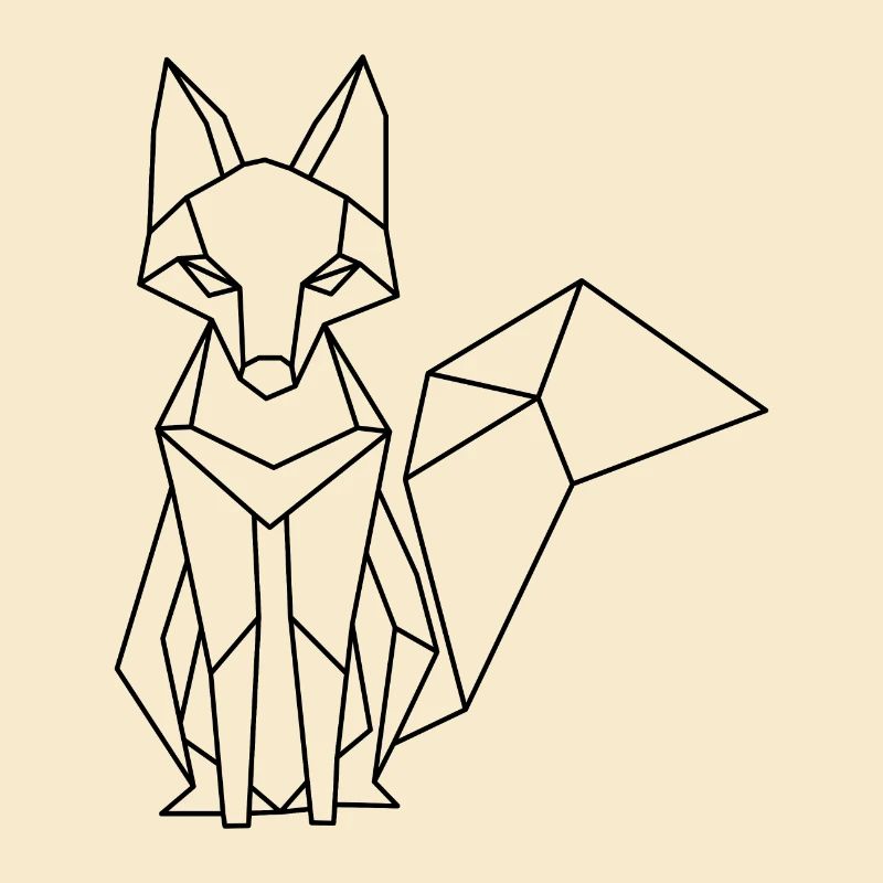Polygon Fox – Geometric Artwork