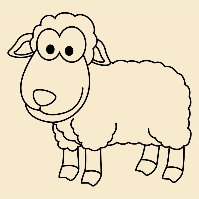 Sheep Comic Animal