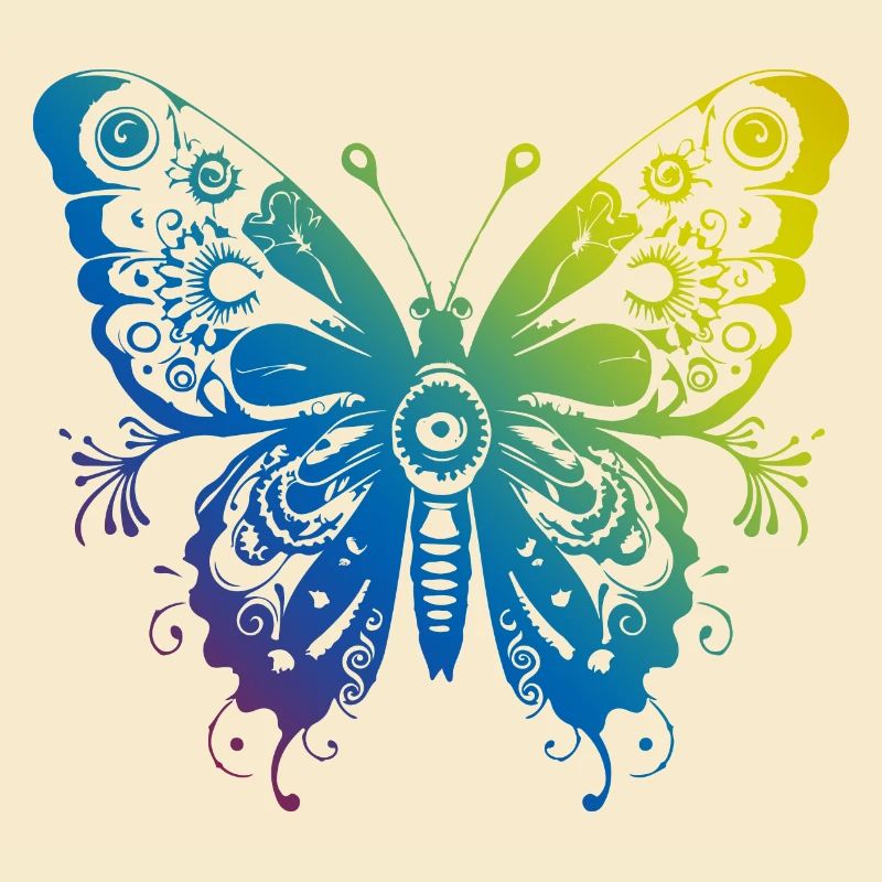 Schmetterling Mandala Boho
