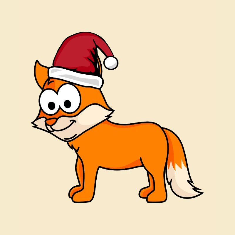 Fuchs Comic Weihnachten