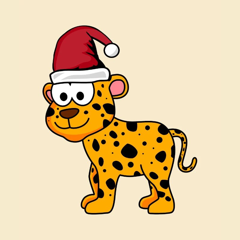 Léopard Comic Christmas