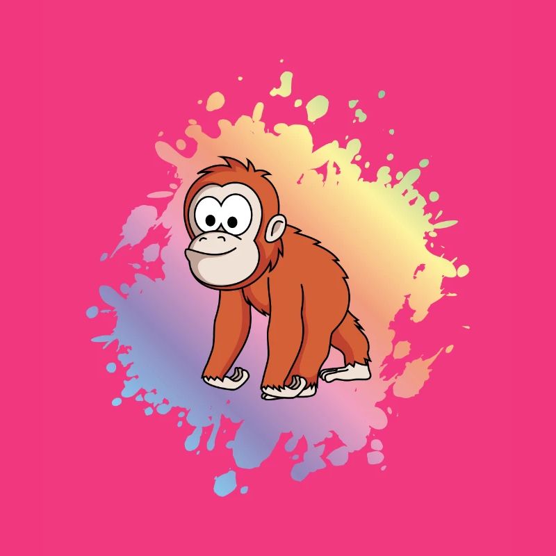 Orangutan monkey comic
