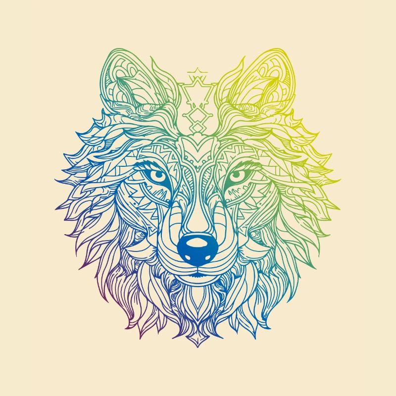 Wolf Mandala Boho