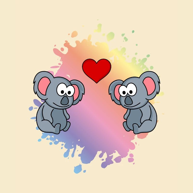 Koala Comic Couple Love