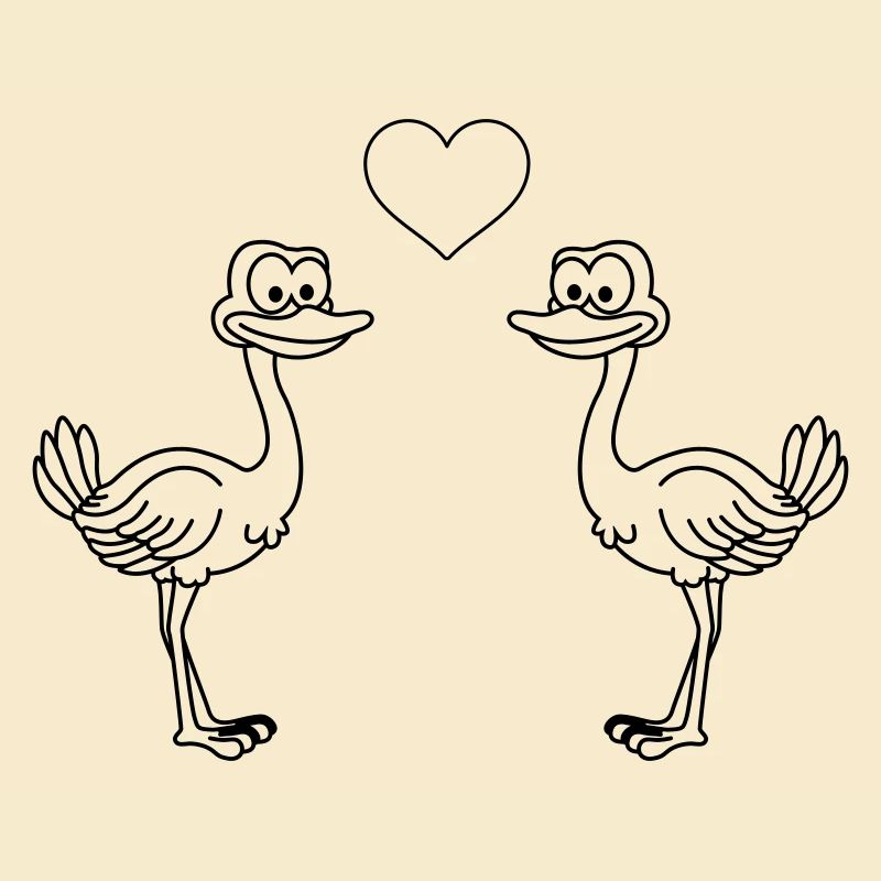 Strauss Comic Couple Love