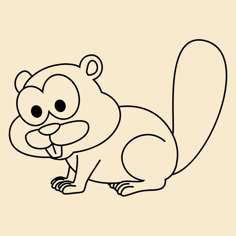 Beaver Comic Animal