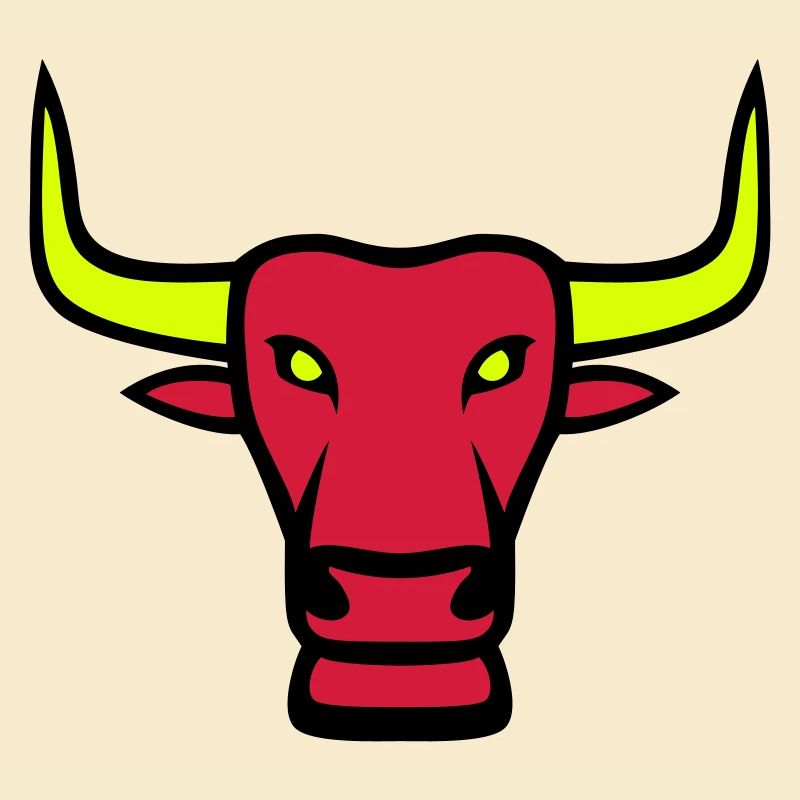 Stier Maskottchen Logo